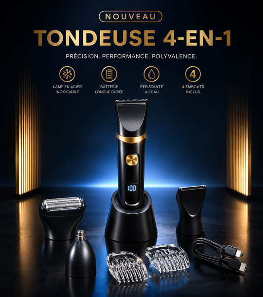 Kit tondeuse 4en1 - anti coupe - waterproof